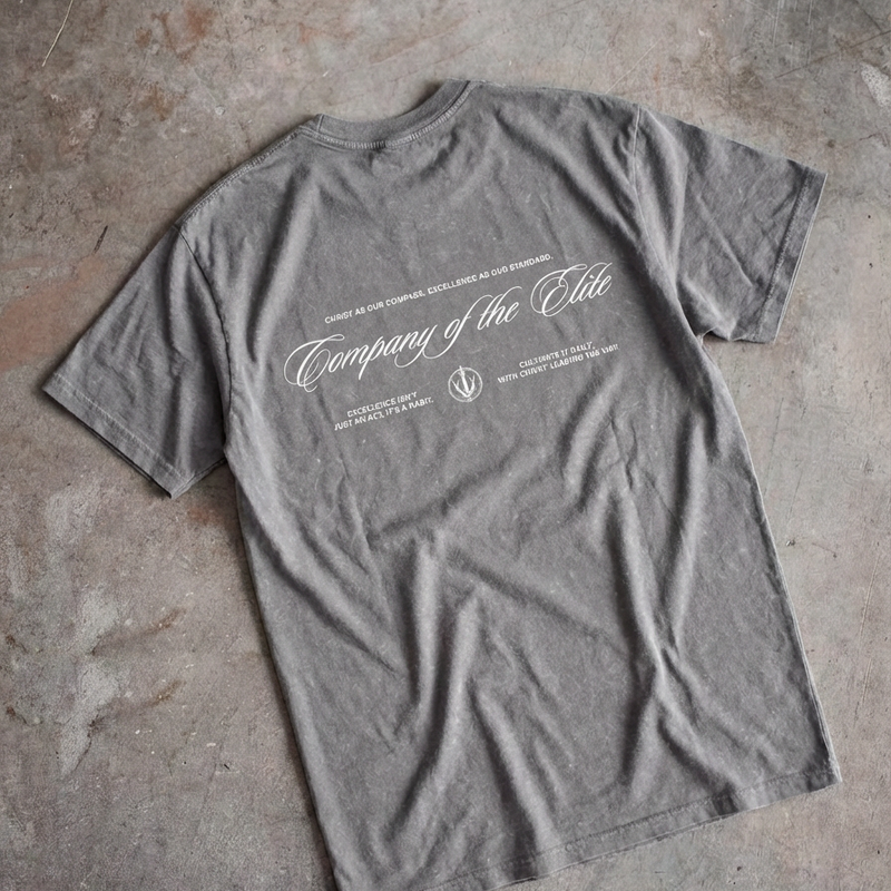 Legacy Tee - Stonewash Grey