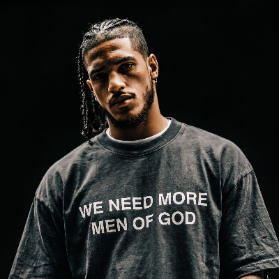 MEN OF GOD PREMIUM OVERSIZED TEE